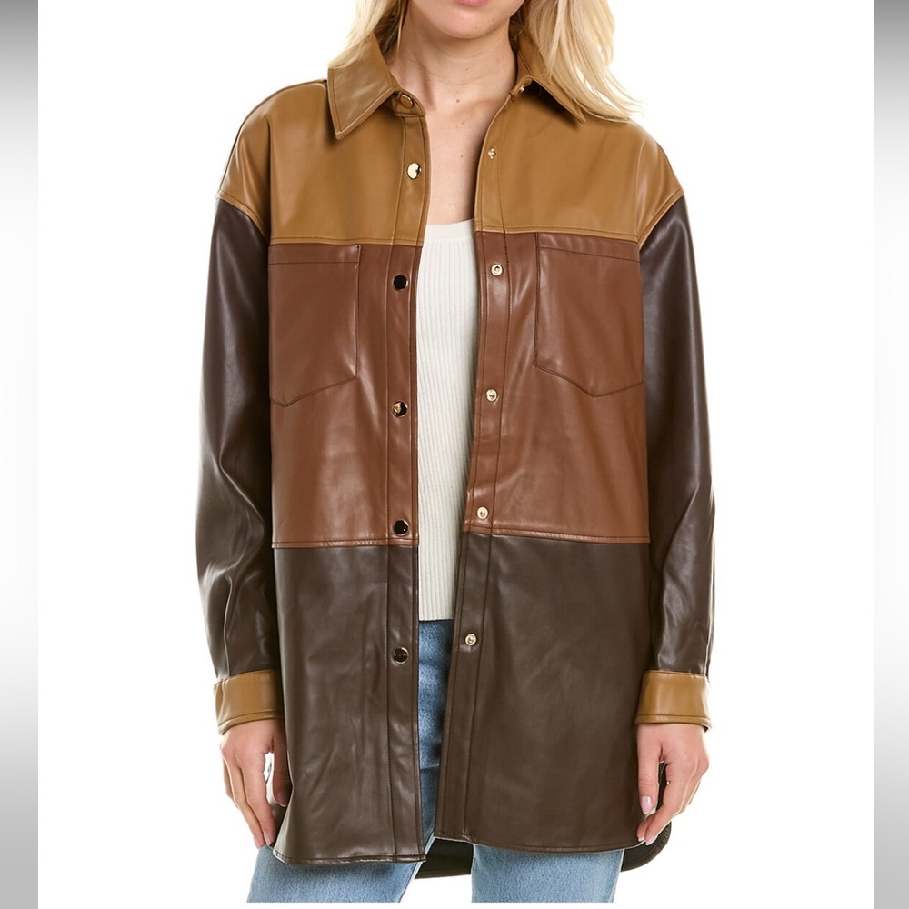 NWT Badgley Mischka Colorblocked Shacket
